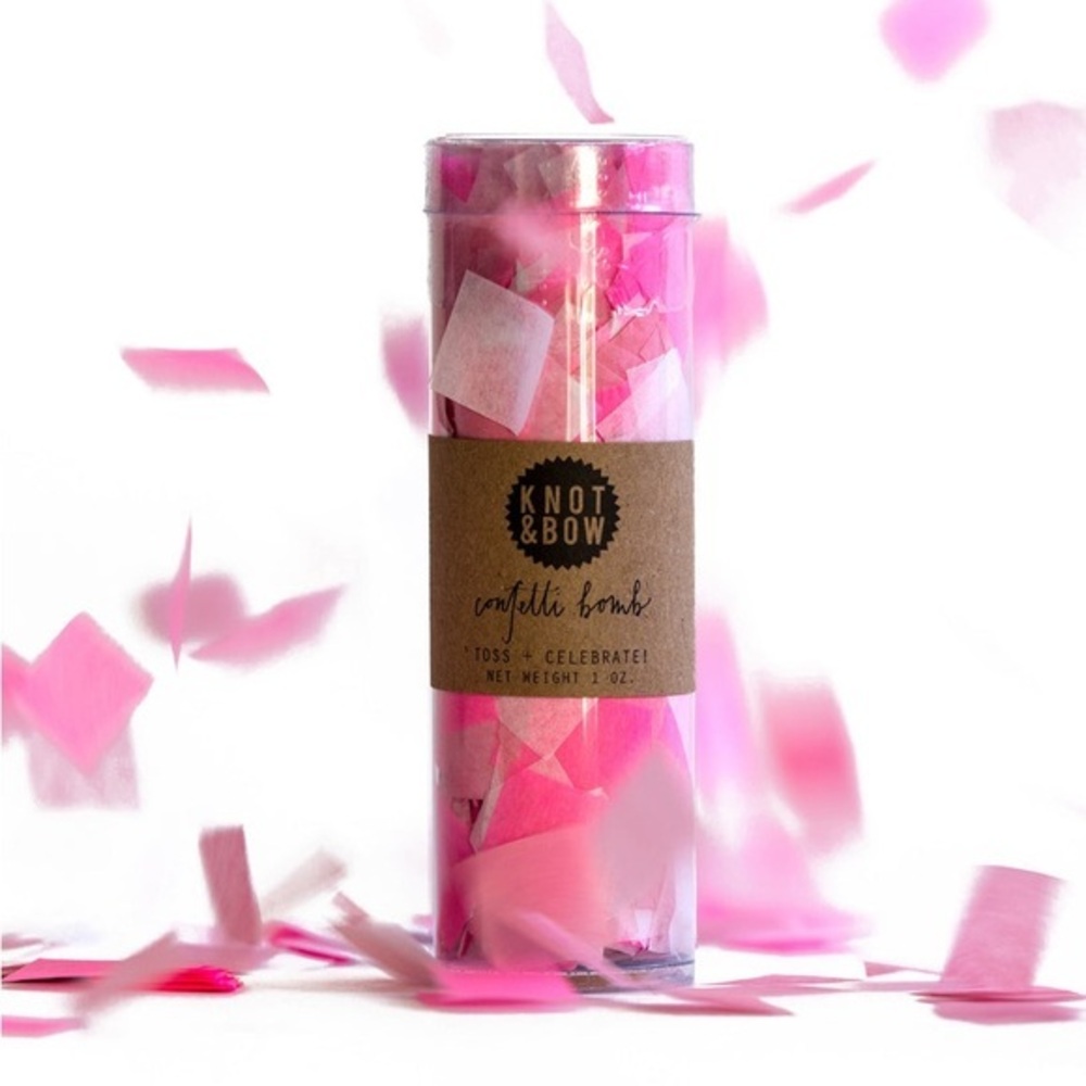 NWT Anthropologie Knot & Bow CONFETTI BOMB in Pink Rose
